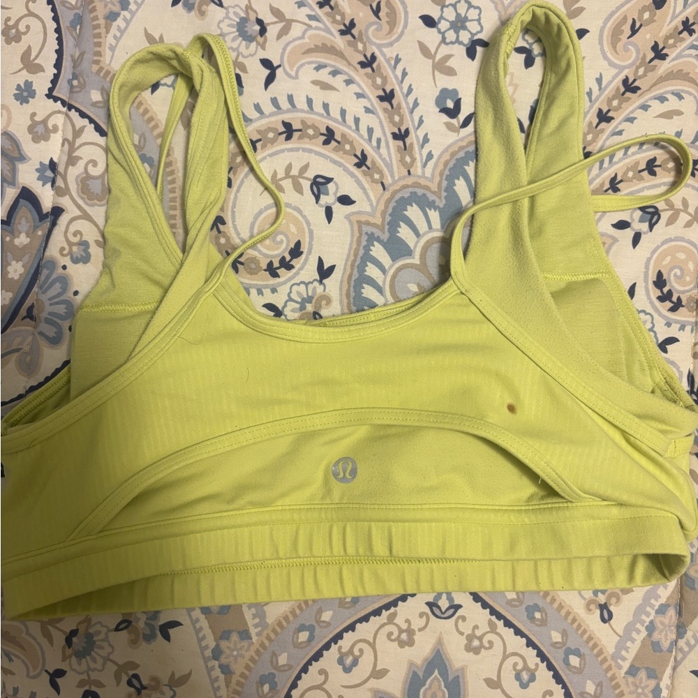 lululemon athletica Lime Green Sports Bra